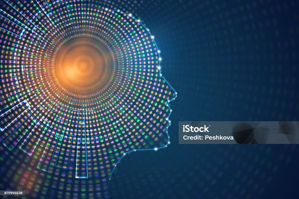 concept de l'intelligence artificielle - Photo de Tête - Partie du corps libre de droits