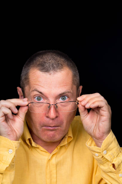 istock male Portrait with grotesque emotions 870944868