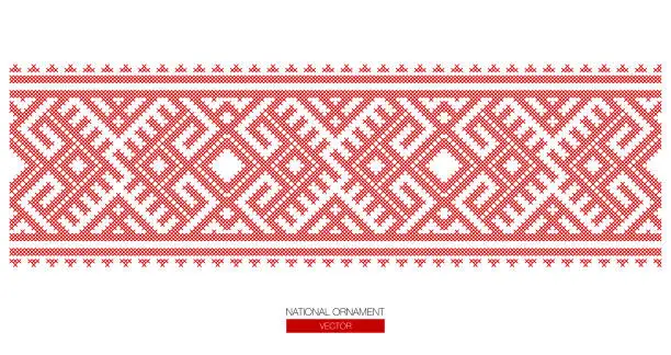 Vector illustration of national ornament background