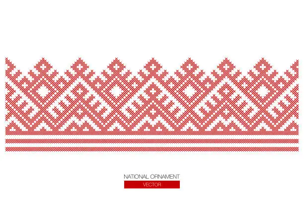 Vector illustration of national ornament background