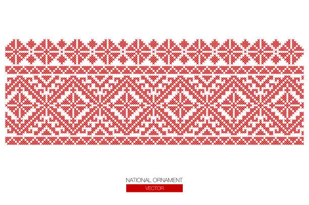 Vector illustration of national ornament background