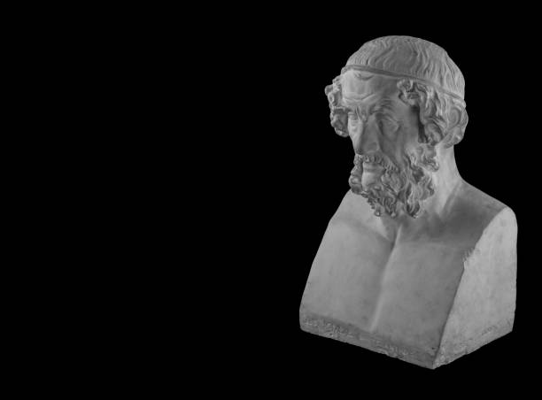 istock White plaster statue of the bust of the philosopher Homer 870950924