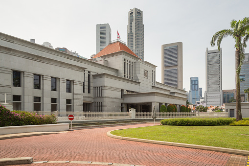 Parliament Building in Singapore in Asia