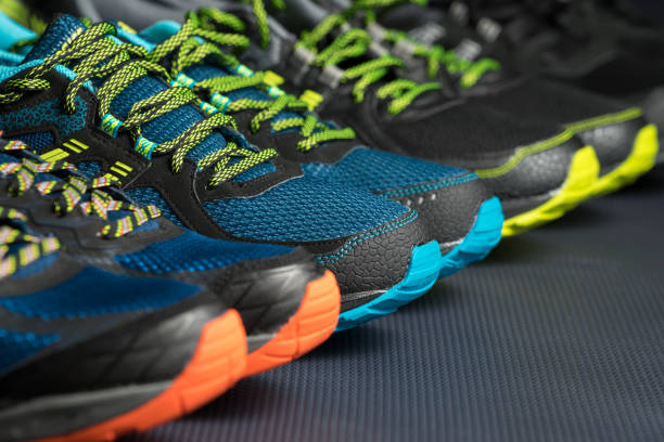 istock Three pairs of running shoes 870952144