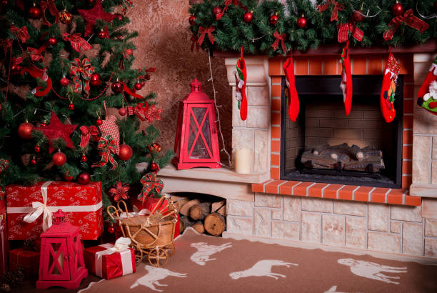 istock Many boxes with Christmas presents under the Christmas tree 870952176