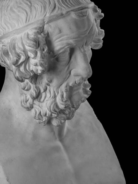 istock White plaster statue of the bust of the philosopher Homer 870955292