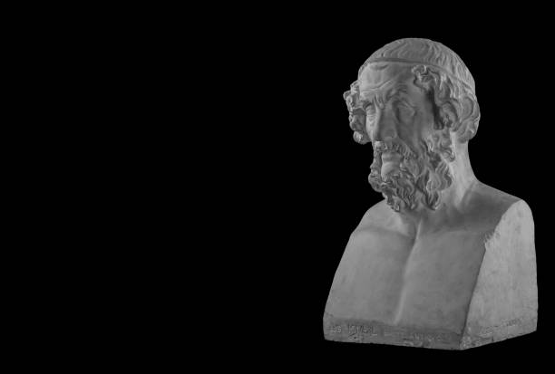 istock White plaster statue of the bust of the philosopher Homer 870961484