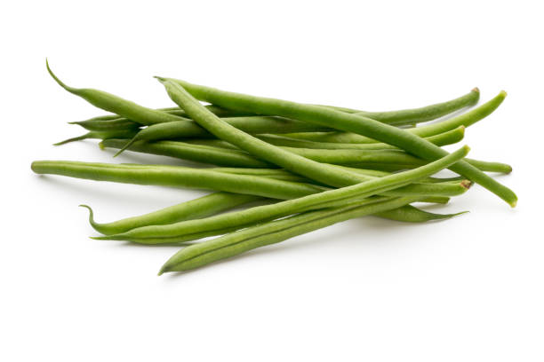 istock Green beans isolated on a white background. 870967902