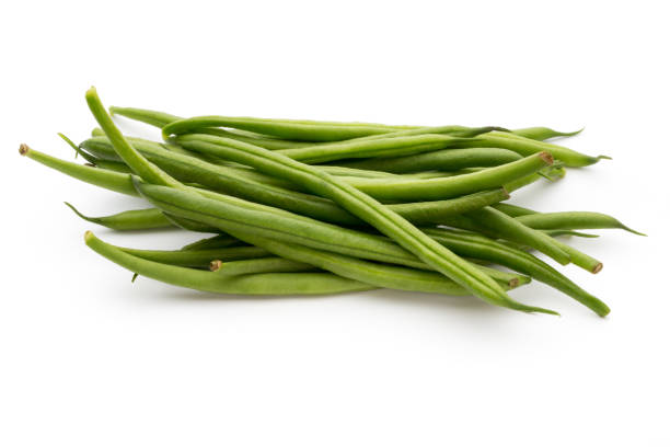 istock Green beans isolated on a white background. 870967958