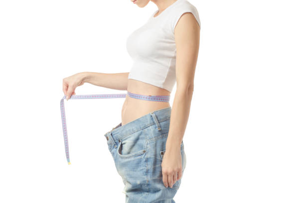 istock Woman is thin with slimness big size a centimeter 870974524