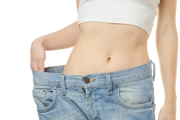 istock Woman is thin with slimness big size a centimeter 870974606