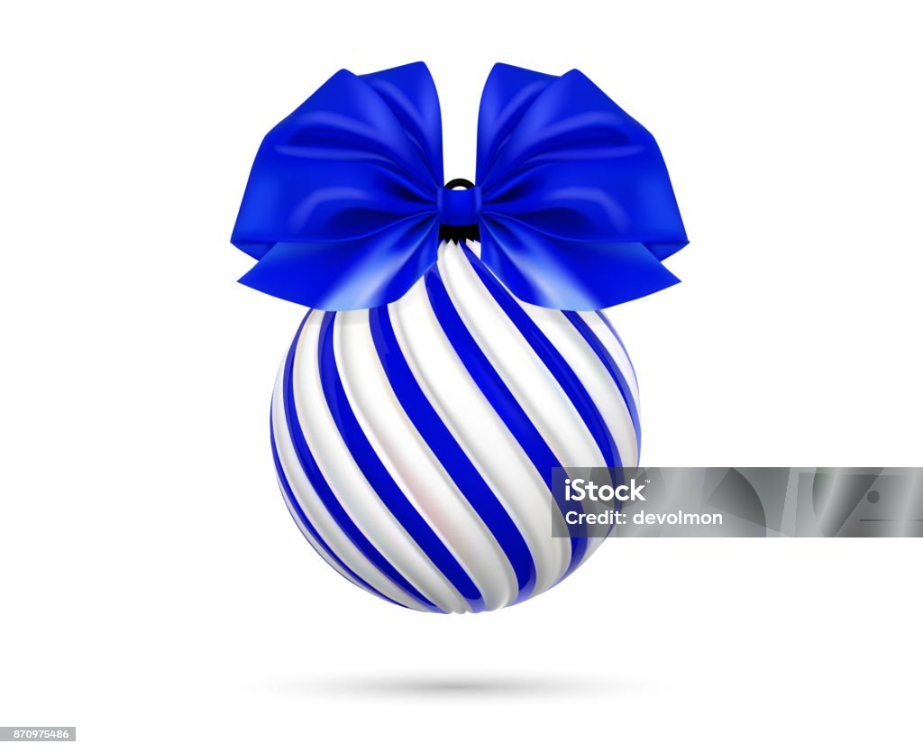 Vetores de Bola De Natal Azul De Vetor Com Laço Azul E Fita Bola De Árvore De Natal Torcida Em Fundo Branco e mais imagens de Arte - iStock Vetores de Bola De Natal Azul De Vetor Com Laço Azul E Fita Bola De Árvore De Natal Torcida Em Fundo Branco e mais imagens de Arte - iStock
