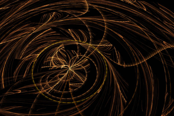 istock Fractal art background for creative design. Abstract fractal. Decoration for wallpaper desktop, poster, cover booklet, card. Psychedelic. Print for clothes, t-shirt. Magic graphics. 870975778