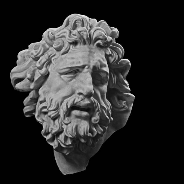 istock White plaster portrait sculpture of Laocoon 870978200