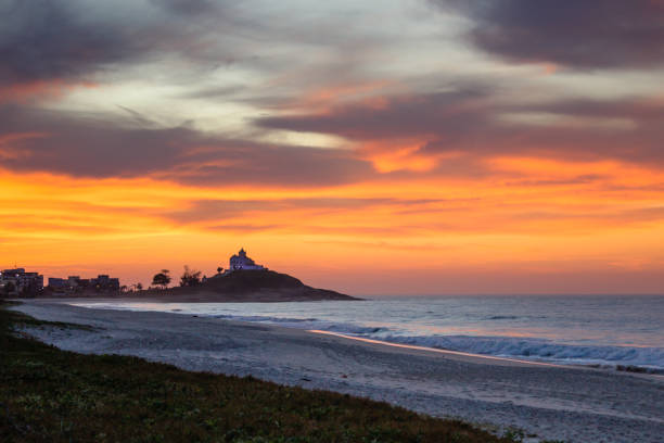 istock Sunrise and the church 870978528