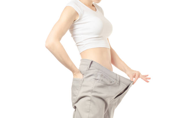 istock Woman is thin with slimness big size a centimeter 870978772