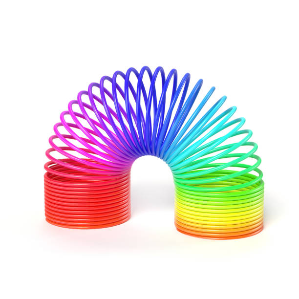 istock Colorful spiral ribbon 3d isolated illustration 870982734