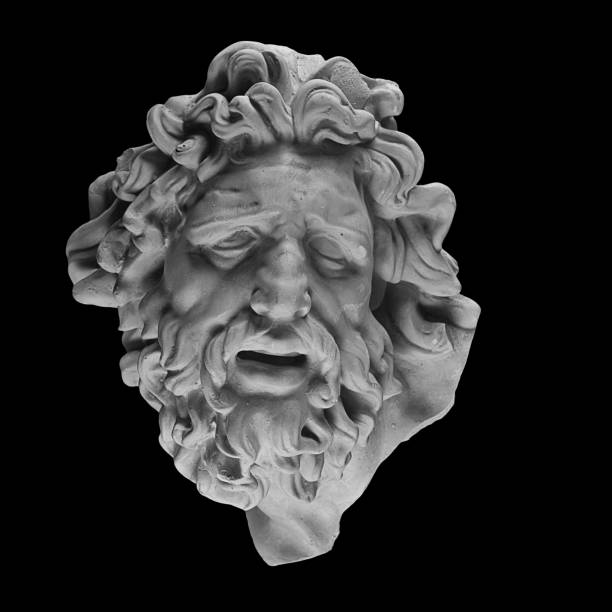 istock White plaster portrait sculpture of Laocoon 870982918