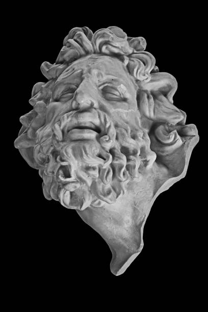 istock White plaster portrait sculpture of Laocoon 870985018