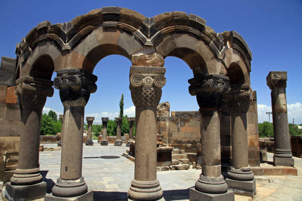 istock Ruins of Zvartnots Cathedral 870986202