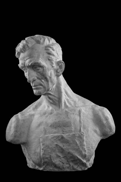 istock White plaster bust, sculptural portrait of the Master 870986238