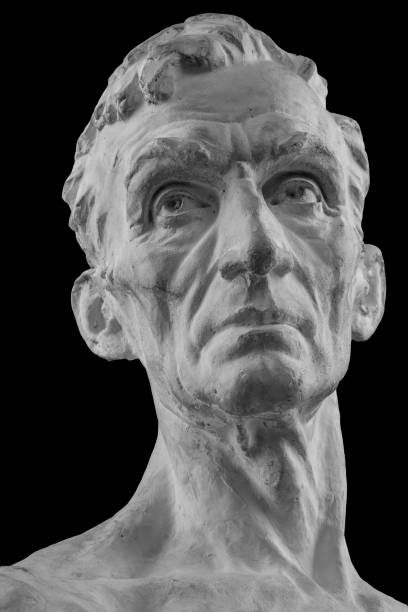 istock White plaster bust, sculptural portrait of the Master 870989018