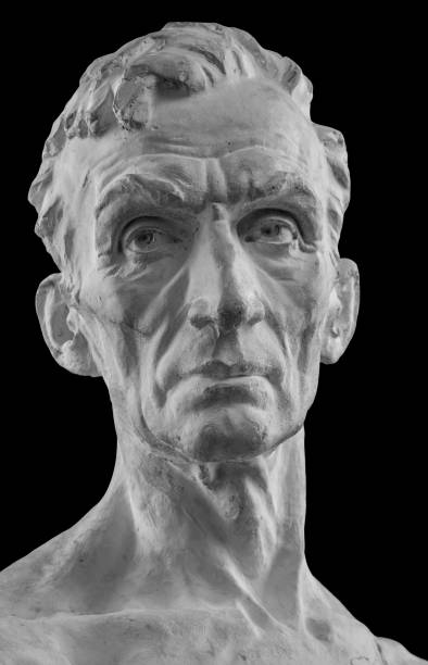 istock White plaster bust, sculptural portrait of the Master 870989240