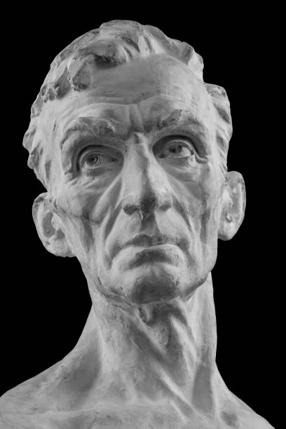 istock White plaster bust, sculptural portrait of the Master 870989448