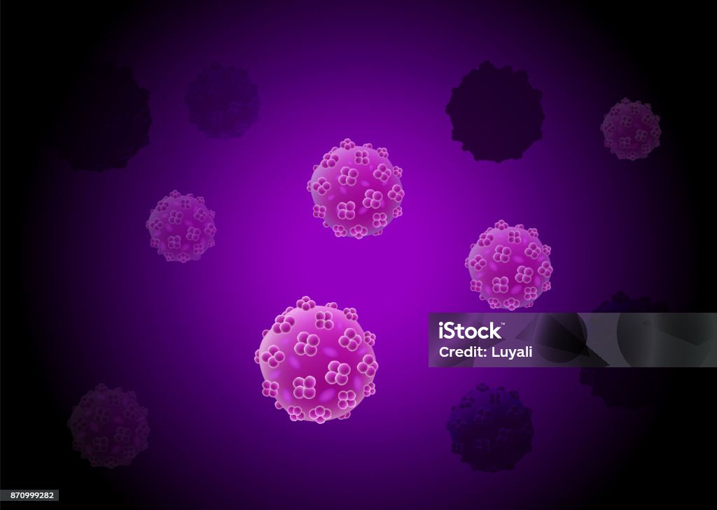 Cells virus culture background with cell division and nucleus. Cells virus culture background with cell division and nucleus. Luminescence membrane effect. Bacteria, virus. Eps10 vector. Microbiological 3d scientific illustration. Blood Cell stock vector