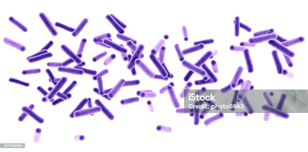 bacteria. 3d rendering of a bacteria. Bacterium Stock Photo