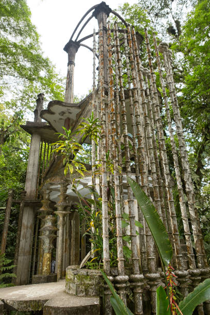 Las Pozas also known as Edward James Gardens in Mexico stock photo