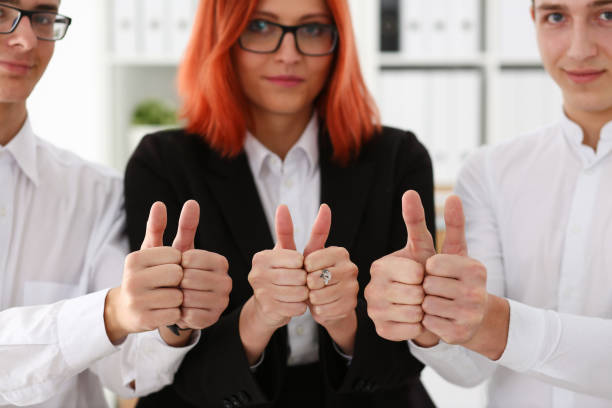 istock Group of people show ok or confirm 871012662
