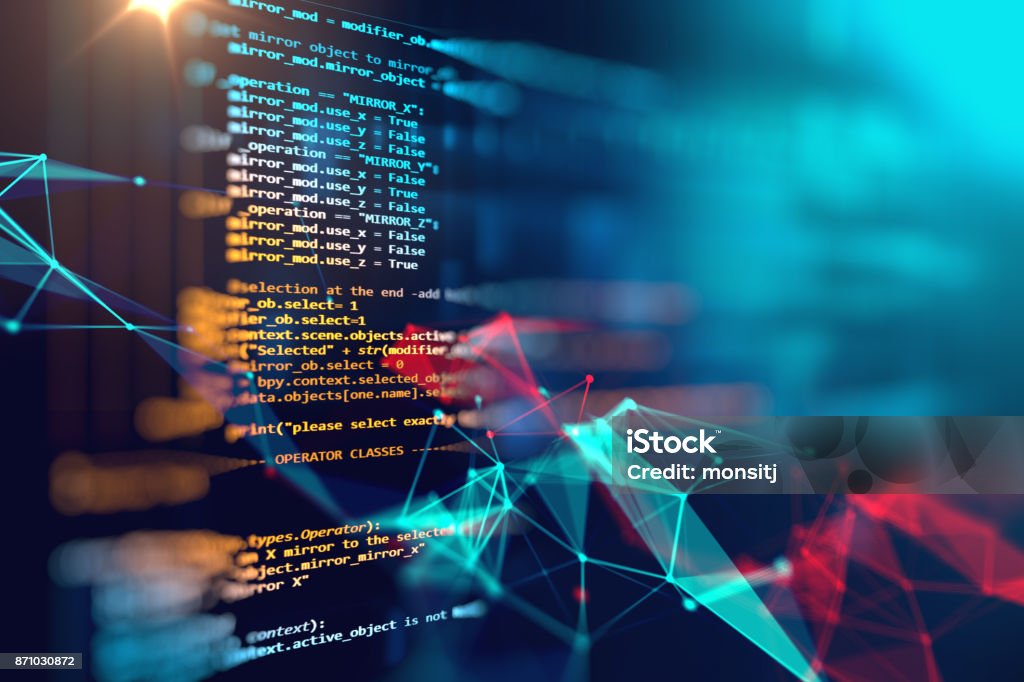 Programming Code Abstract Technology Background Of Software Developer ...