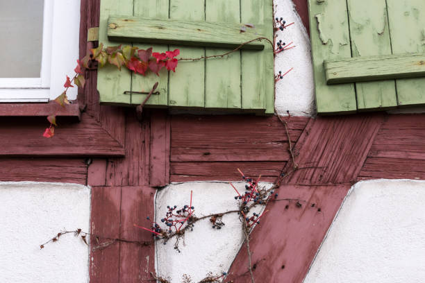 istock facades architecture and windows of framework buildings 871040320
