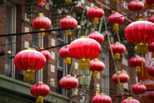 istock Chinease lantern hanging in China Town San Francisco CA 871050208