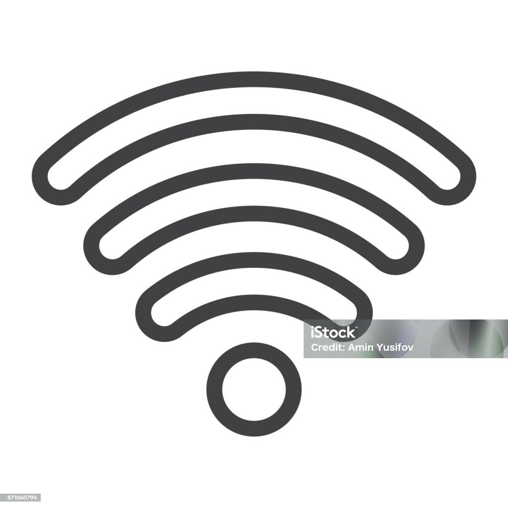Biểu Tượng Đường Wifi Web Và Di Động Đồ Họa Vector Dấu Hiệu ...