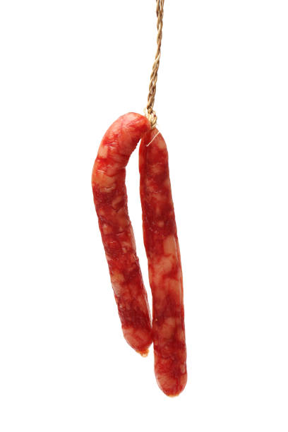 istock Chinese sausage on the white background 871067208