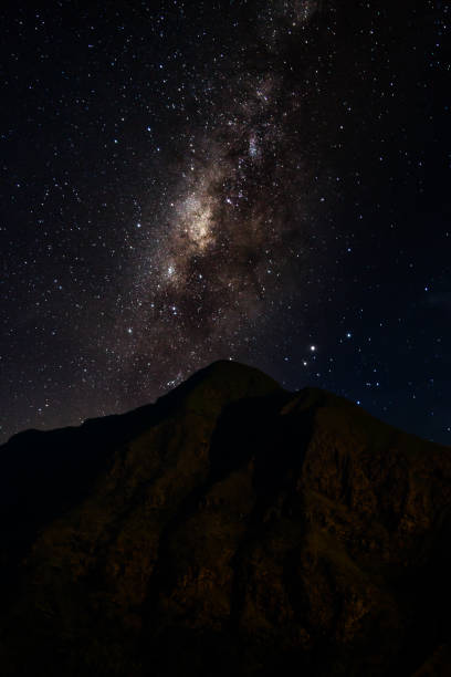 istock Milky way over the mountain. 871070458
