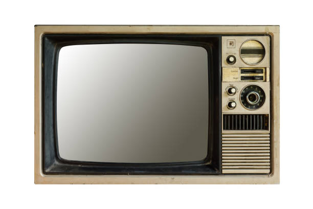 istock Close up vintage television. 871071678