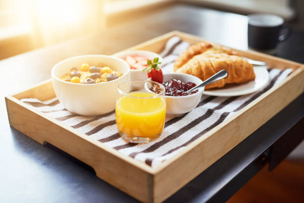 Shot of breakfast on a table indoors
