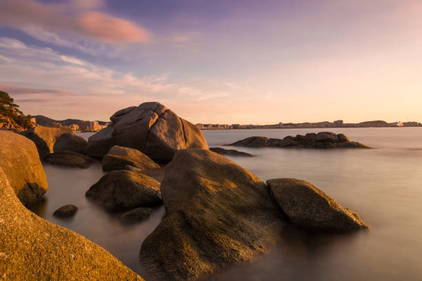 istock Beautiful sunrise in a bay in Costa Brava, Spain 871081640