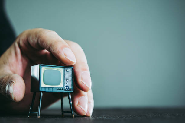 istock Television and businessman 871086032