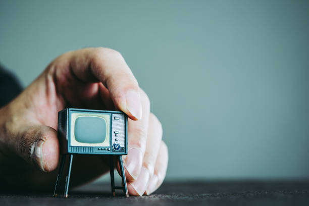 istock Television and businessman 871086060