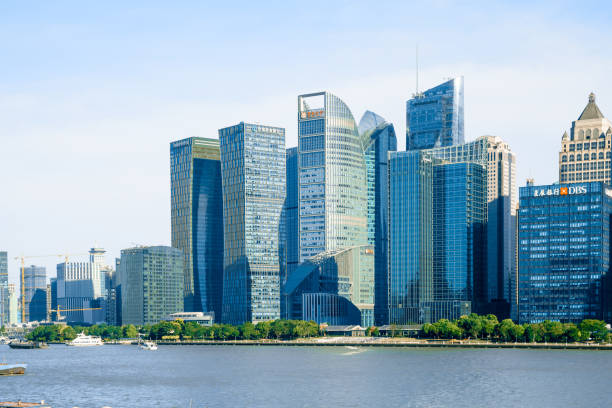 istock Shanghai skyline in sunny day, China 871087140