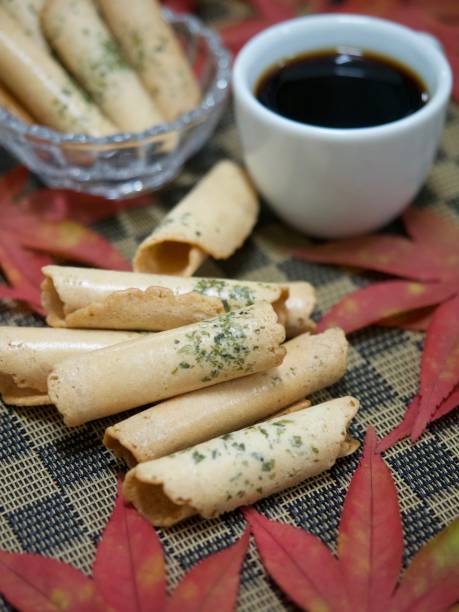 istock Asian traditional sweets  senbei ,Rice cracker 871102846