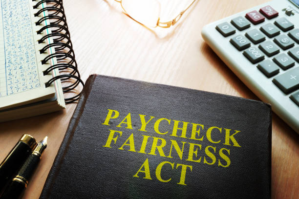 istock Book about Paycheck Fairness Act on a desk. 871106476