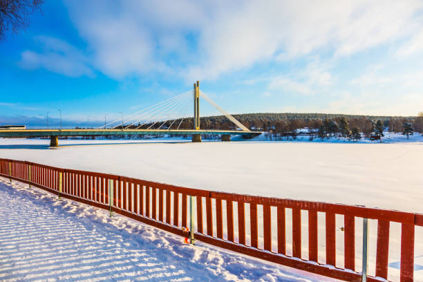 istock River Kemijoki in the Rovaniemi 871124566