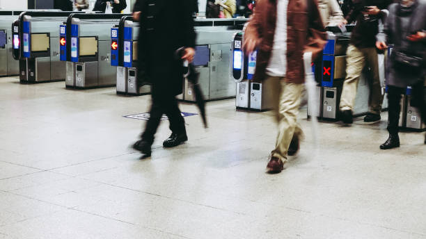 istock ticket gate of the station 871128822