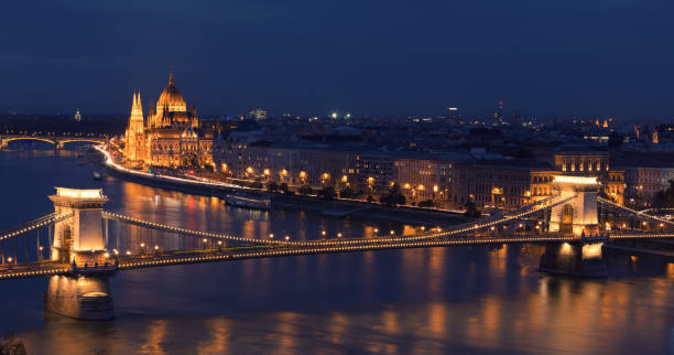 istock Hungarian Parliament Building and Chain Bridge 871129806