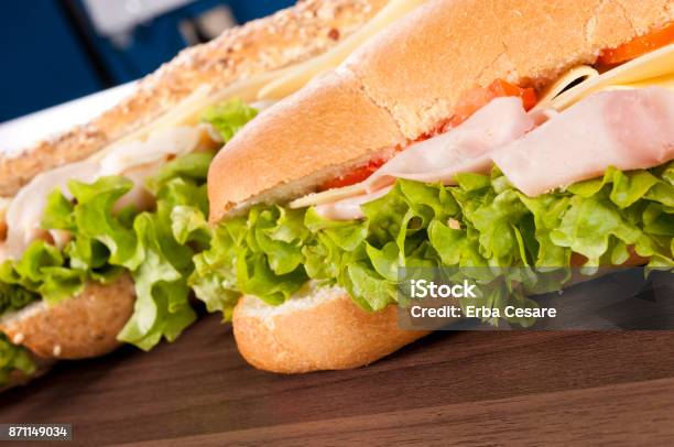 Sandwiches Stock Photo - Download Image Now - Baguette, Bread, Breakfast